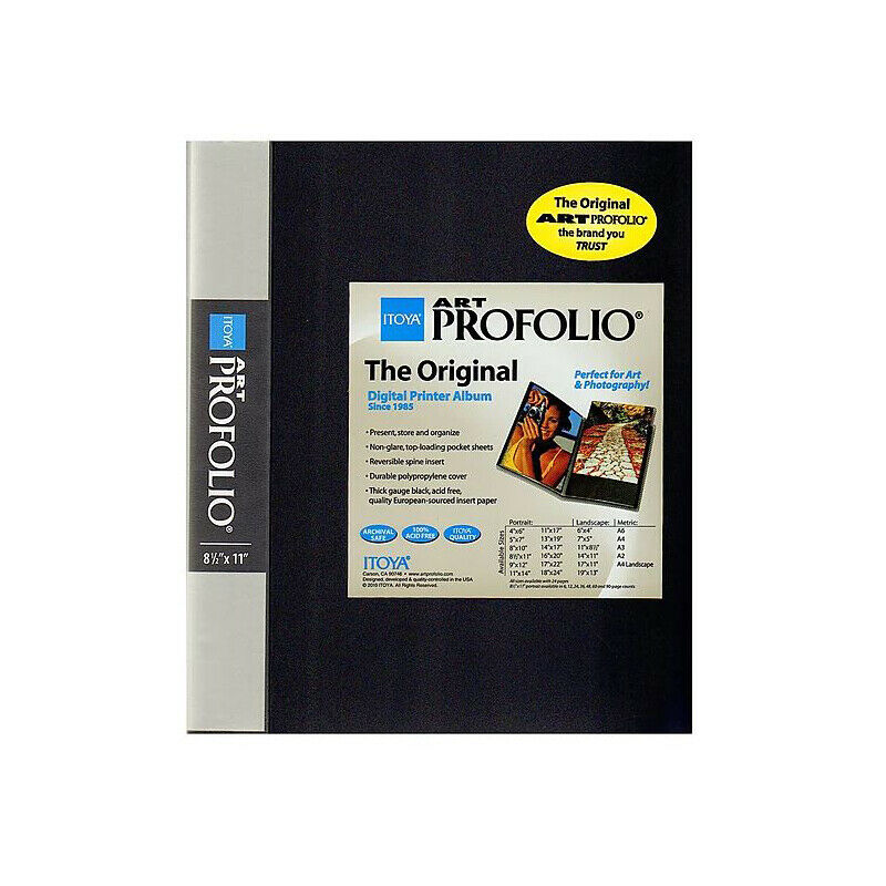 Itoya Art Profolio Original 8 1/2" x 11" Storage/Display Book Album